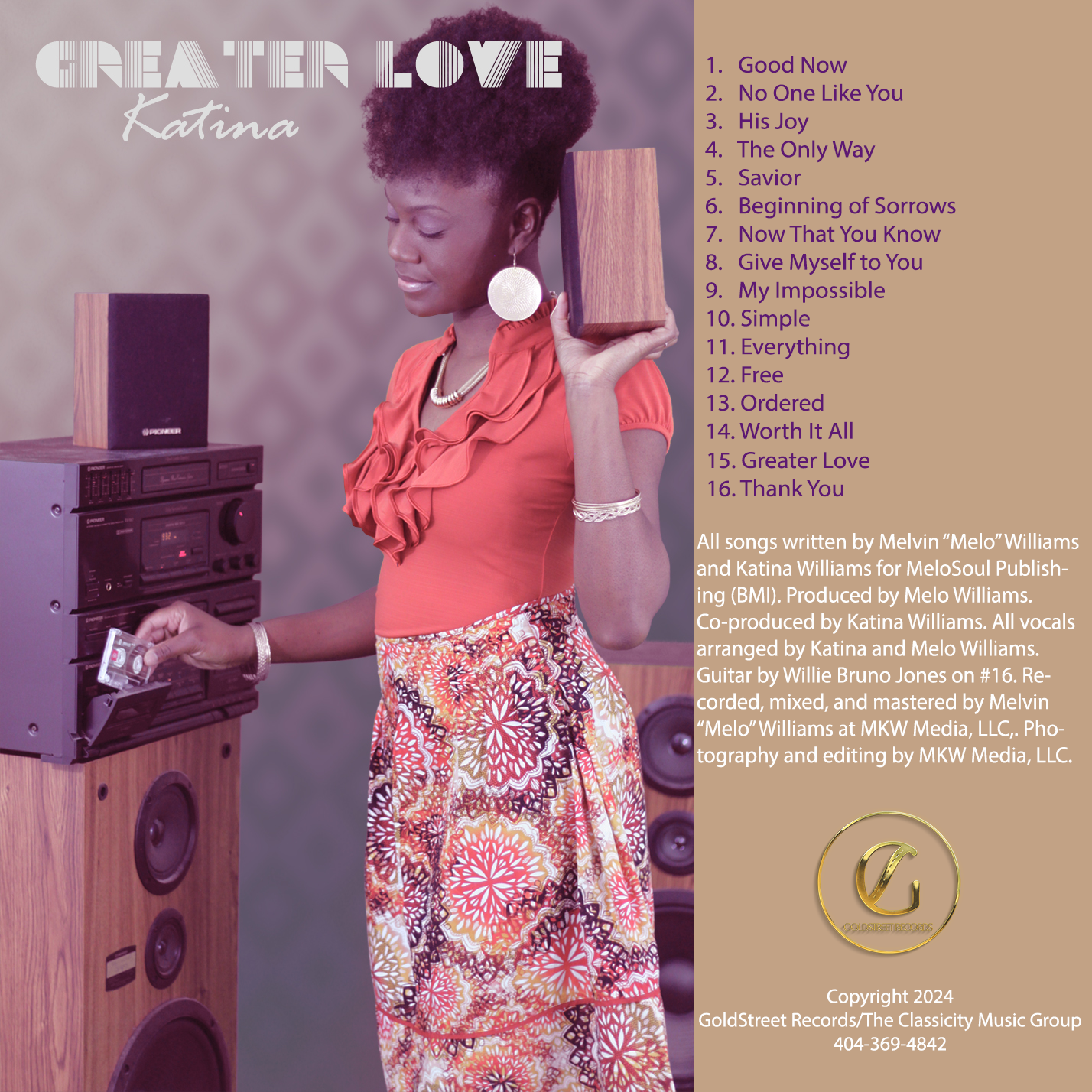 Greater Love (CD) - Katina Williams